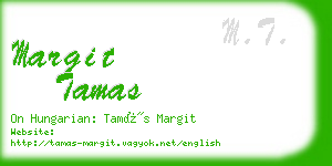 margit tamas business card